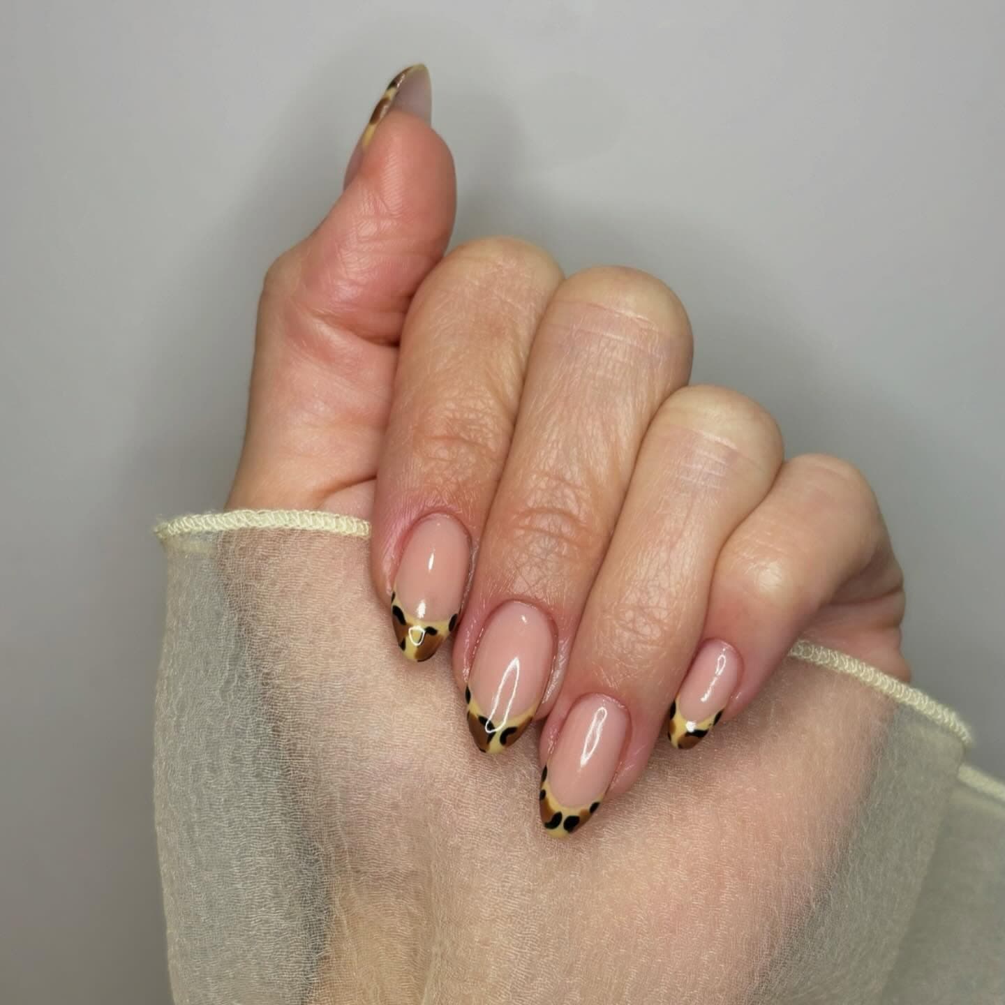 Leopard French Nageldesign